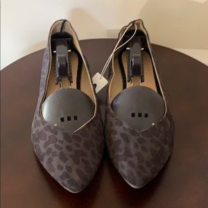 NWT - Old Navy Blue Cow Print Ballet Flats Size 10